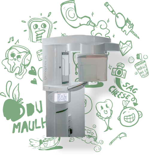 Das 3D-Röntgengerät der Zahnarztpraxis maulheld:innen in Nürnberg.